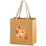 TSUNAMI - Washable Kraft Paper Grocery Tote Bag with Web Handle