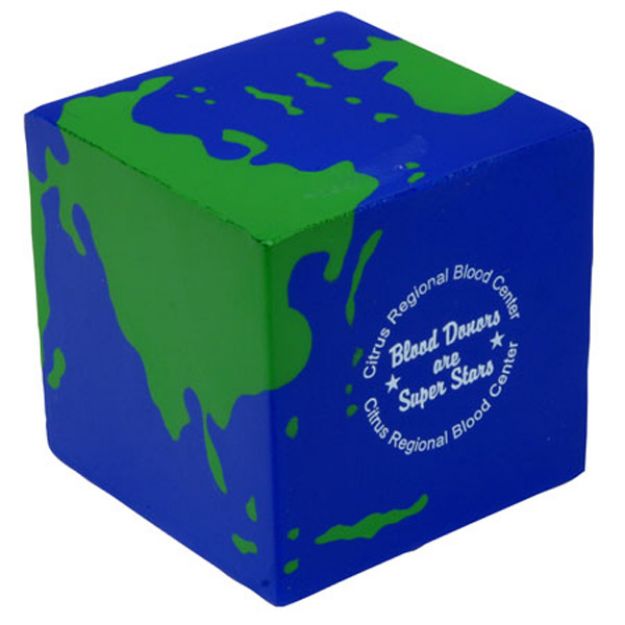 Earth Cube Custom Stress Reliever