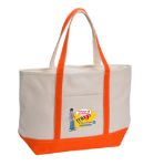 Orange Rock The Boat Tote customized