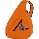 Orange Brooklyn Deluxe Budget Sling Backpack customizedk