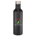 Custom Black Pinto Copper Vaccum Bottle 25 oz by Adco Marketing