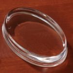 Oval Crystal Paperweight Award