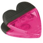 Transparant Pink Power Magnet Heart Clip customized