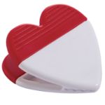 Red/White Power Magnet Heart Clip customized