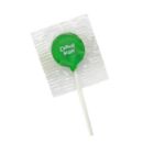 Green Junior Ad Promotional Lolipop customized