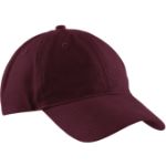 Maroon Red promotional unstructured dad cap customized