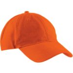 Orange promotional unstructured dad cap customized