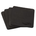 Traverse Custom Leather Coaster Set Black