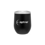 Cece 12 oz Double Wall 18/8 Stainless Steel Thermal Tumbler in Black Customized with your Logo by Adco Marketing
