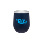 Cece 12 oz Double Wall 18/8 Stainless Steel Thermal Tumbler in Blue Customized by Adco Marketing