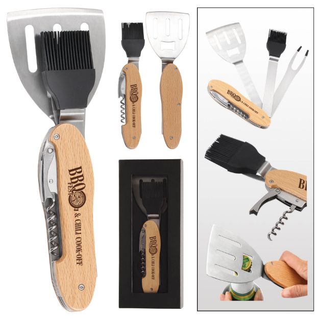 5-in-1-BBQ Set Customized wtih Your Logo by Adco Marketing