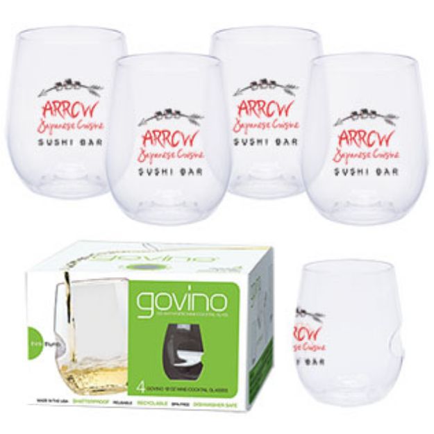 Dishwasher Safe Govino® 12oz Wine/Cocktail Glass 4 Pack