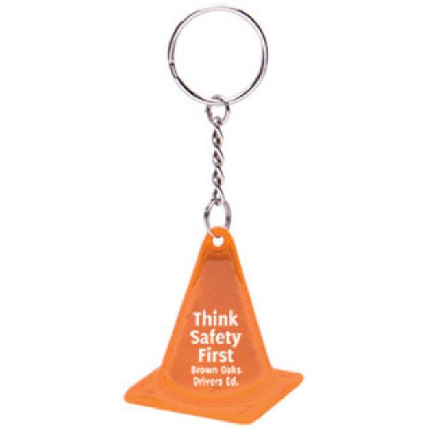 Reflective Safety Cone Keyring customized with your logo by Adco Marketing