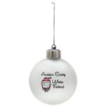 White Light Up Ornament customized with your logo by Adco Marketing