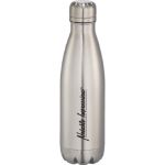 Silver Copper Vacuum Insulated Bottle 17oz customized with your logo by Adco Marketing
