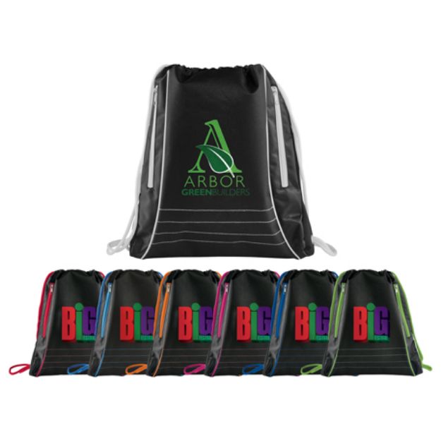 Neon Deluxe Drawstring Backpack
