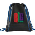 Royal Blue Neon Deluxe Drawstring Sportspack customized with your logo by Adco Marketing