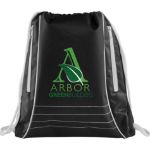 White Neon Deluxe Drawstring Sportspack customized with your logo by Adco Marketing