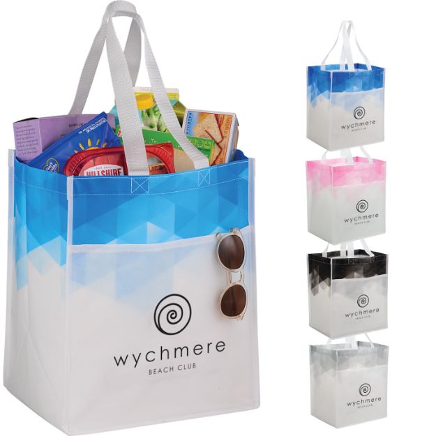 Gradient Laminated Non-Woven Tote Bags customized with your logo