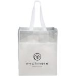 Gray Gradient Laminated Non-Woven Tote Bags customized with your logo by Adco Marketing