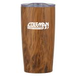 Brown Woodtone Insulated Tumbler