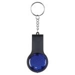 Black with Blue Reflector Key Lights With Safety Whistles