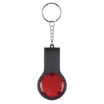 Red Reflector Key Lights With Safety Whistles customized with your logo by Adco Marketing