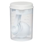 White 7-Piece Measuring Set customized with your logo by Adco Marketing