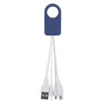 Blue Power-Up Squid 3-in-1 Charging Cable customized with your logo by Adco Marketing