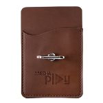 Navy Tuscany™ Card Holder w/Metal Ring Phone Stand by Adco Marketing