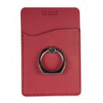 Red Tuscany™ Card Holder with Metal Ring Phone Stand