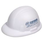 White Hard Hat Stress Reliever customized with your logo by Adco Marketing