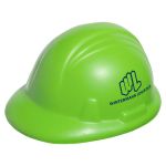 Lime Green Hard Hat Stress Reliever customized with your logo by Adco Marketing