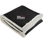 Black Field & Co.® Sherpa Blanket embroidered with your logo by Adco Marketing
