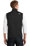 Black The North Face® Ridgeline Soft Shell Vest embroiderd with your logo by Adco Marketing
