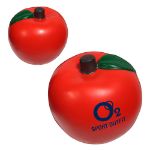 Red Apple Stress Reliever customized with your logo by Adco Marketing