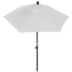 7 Foot Steel Vented Market Umbrella White