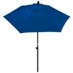 7 Foot Steel Vented Market Umbrella in Royal Blue