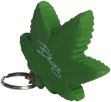 Cannabis Leaf Squeezie Keyring customized with your logo.