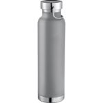 Gray Thor 22 ounce vacuum insulated bottle customized with your logo by Adco Marketing
