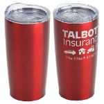 Glendale 20 oz Insulated Tumbler & Travel Mug in Red