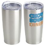 Glendale 20 oz Insulated Tumbler & Travel Mug in Silver