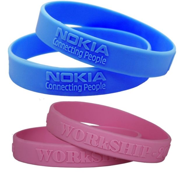 Embossed Silicone Wristbands