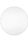 60" Round Custom Beach Towels in white