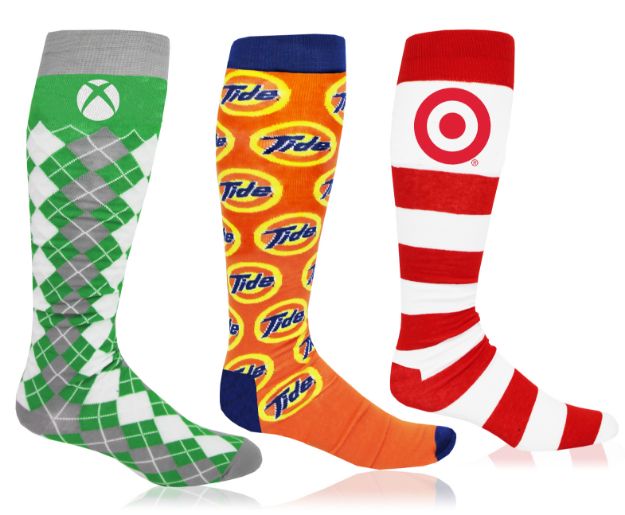 Custom Knee High Socks Printed with Your Logo or Artwork