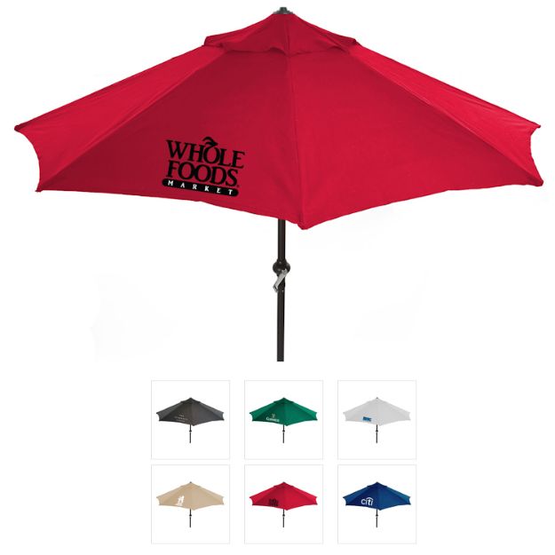 Music Market Umbrella with your custom logo - built in bluetooth speakers