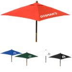 Square Market Umbrella Custom Printed