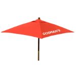 Custom Market Umbrella Red