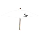 Custom Market Umbrella White