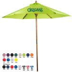 7′ Bamboo Market Umbrella Custom Printed